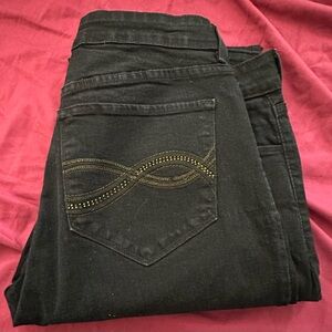 NYDJ Lift Tuck Technology Skinny Jeans Black MADE IN USA